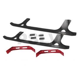  LX0731  Lynx Landing Gear Red Devil Carbon Fiber Skids T-REX 700 